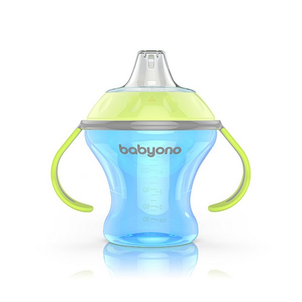 Продукт Babyono Natural - Неразливаща чаша с мек накрайник 180 мл. - 0 - BG Hlapeta